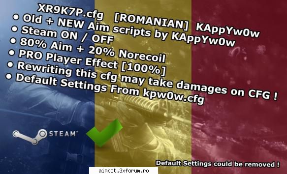 XR9K7P.cfg [New Era Of Aim CFGs] 80% AIM + 20% Norecoil - XR9K7P.cfg The Best AIMB - � Counter-Strike Cheats �